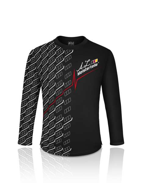 T-shirt - Baumwolle - Lange Ärmel - Schwarz - AZ-MT Design